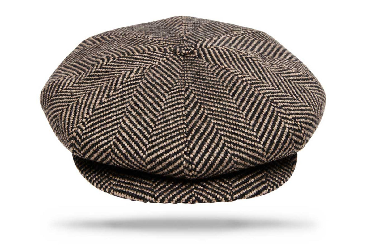 Wool Apple Jack - Brown - Herringbone - Worth and Worth