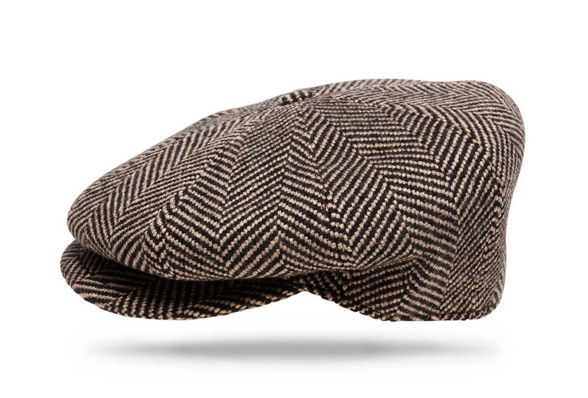 Wool Apple Jack - Brown - Herringbone - Worth and Worth