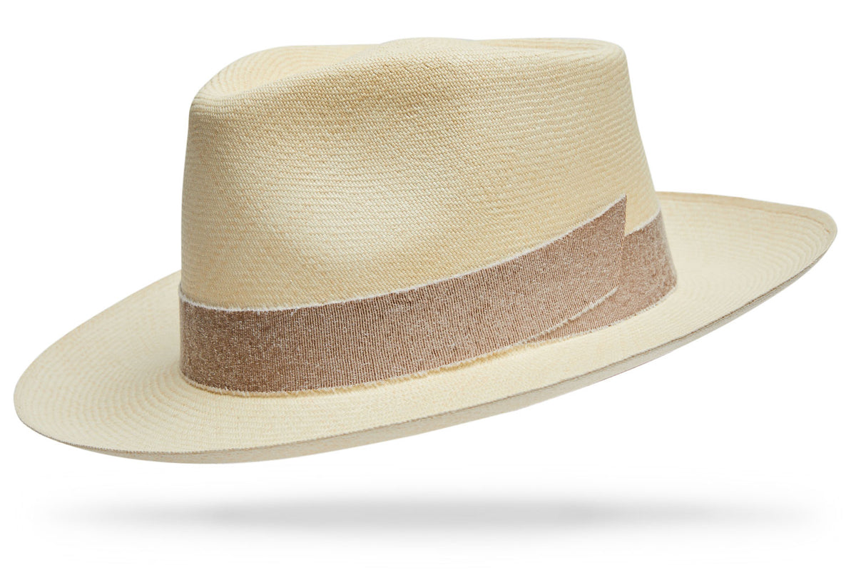 Handmade Genuine Panama Hat | Straw Hats for Men, Mens Hats with Brim, Mens Beach Hat, Classic Panama Hat, Fedora Panama Hat, Montecristi Hat (Large