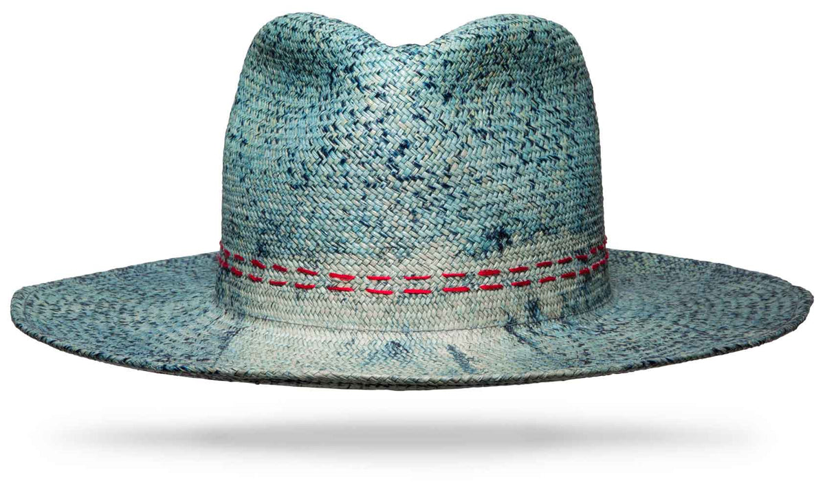 Virgil Straw Indigo Sky Blue - Worth & Worth - Hat Maker  display picture 3