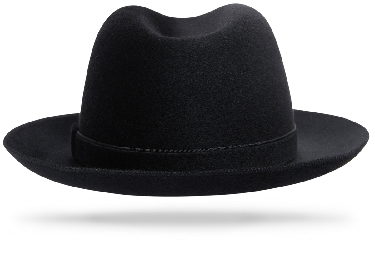 MADE IN ITALY FIRENZE VINTAGE  WOOL HAT Vintage Via Roma Firenze Hat Solid Black 100% Wool Made in  main image 2