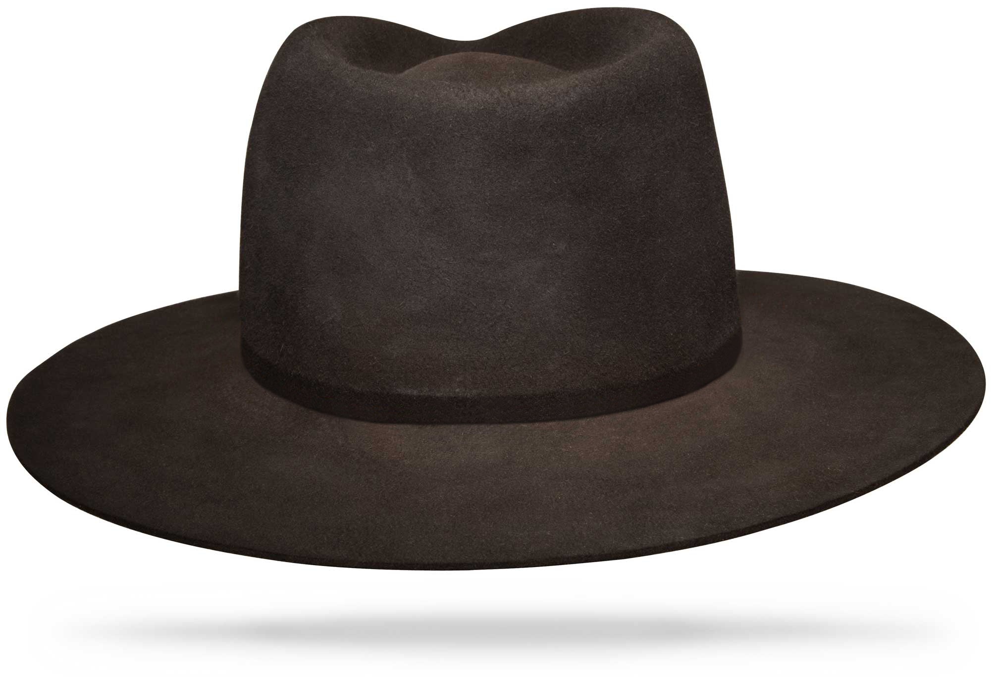 Design
Our classic Ash proportions, reimagined in a softer, packable beaver felt. Designed to fold, travel, and reshape beautifully, each piece is hand-dyed in our studio using layered techniques that give the Black Ash tone its subtle depth and character.Crafted from dressed beaver fur felt and finished with a 4” teardrop crown and 3.5” straight brim, this is a versatile, resilient hat made to be worn often and live well over time.
*** The model is wearing the black ash western body with similar proportions. 
Material
100% Dressed Black Beaver fur Felt Hat sustainably acquired with natural red and grey pigments. Natural dyeing minimizes the harmful effects on the surrounding environment. Our custom hats are hand-dyed by using plants and vegetable-based pigments.
Specifications
- A 4 Tear Drop Crown with a 3 1/2 straight brim- Triple hand dyed- With an invisible band - Handcrafted in our atelier in NYC. - Please allow 6 weeks to custom make this special piece.