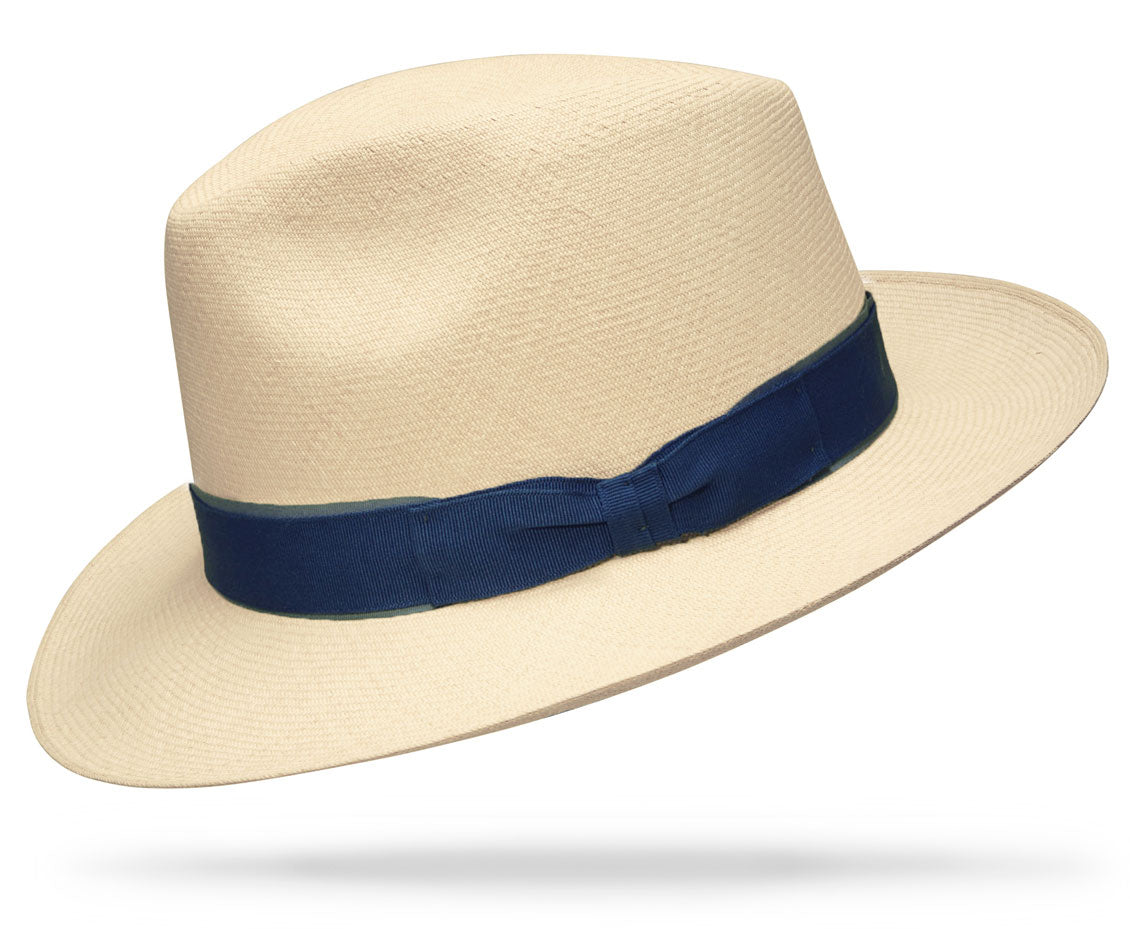 Montecristi Havana Double Band Blue Worth Worth Hat Maker